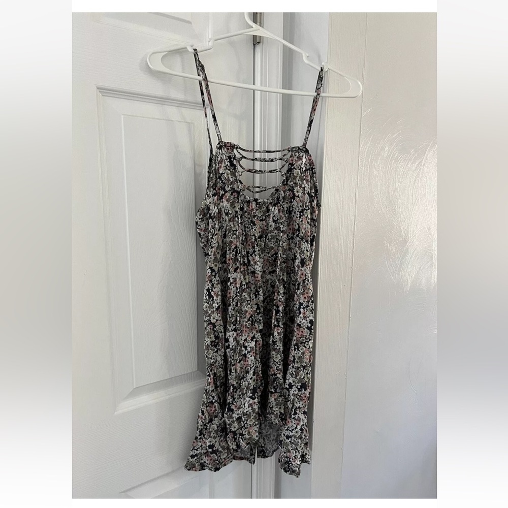 American Eagle Outfitters Floral Strappy Dress Medium M